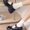 Cotton Women Ruffle Socks Comfortable JK Sock Cute Medium Tube Sock