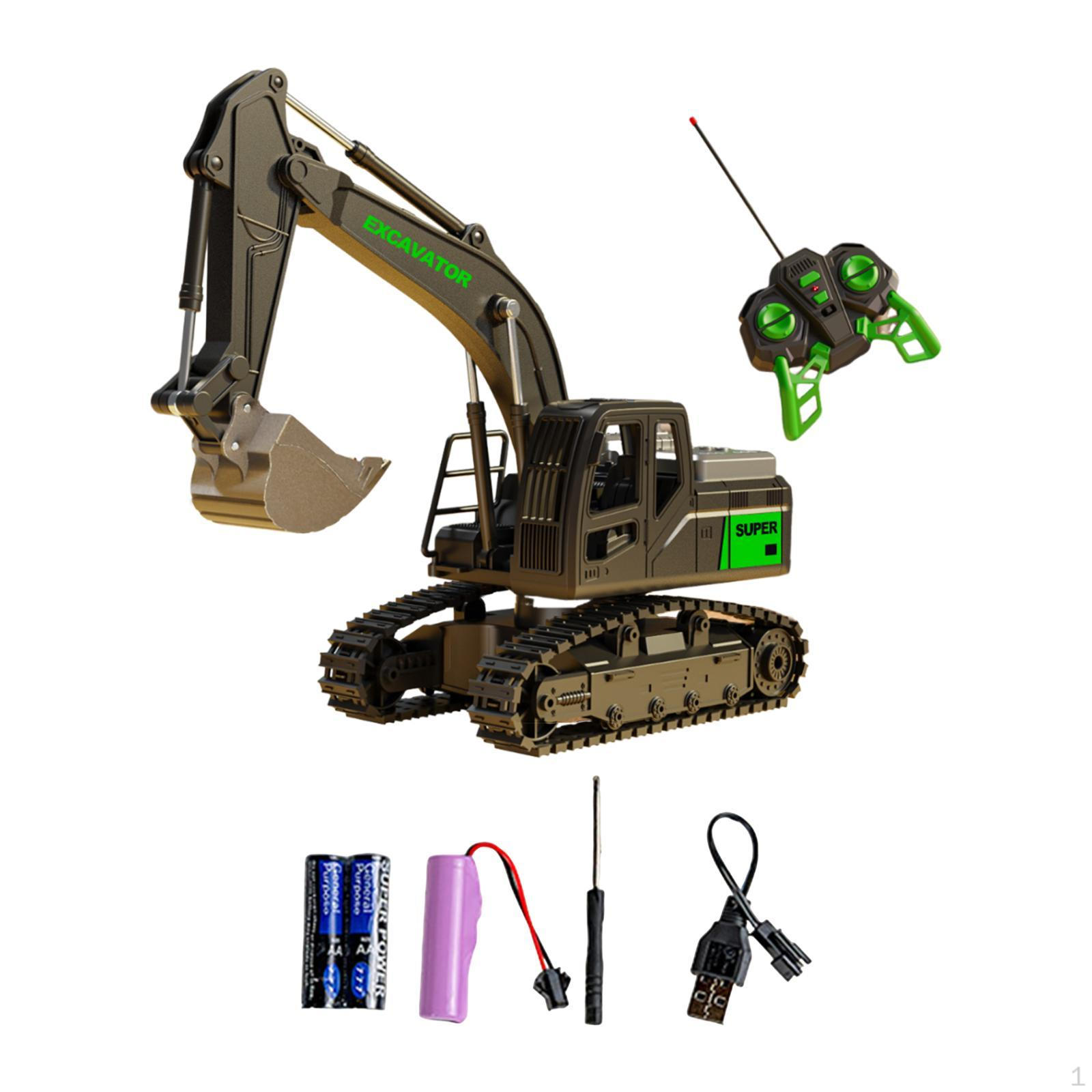 

Экскаватор на радиоуправлении, строительная игрушка, радиоуправляемый грузовик для возраста 6+ чёрный