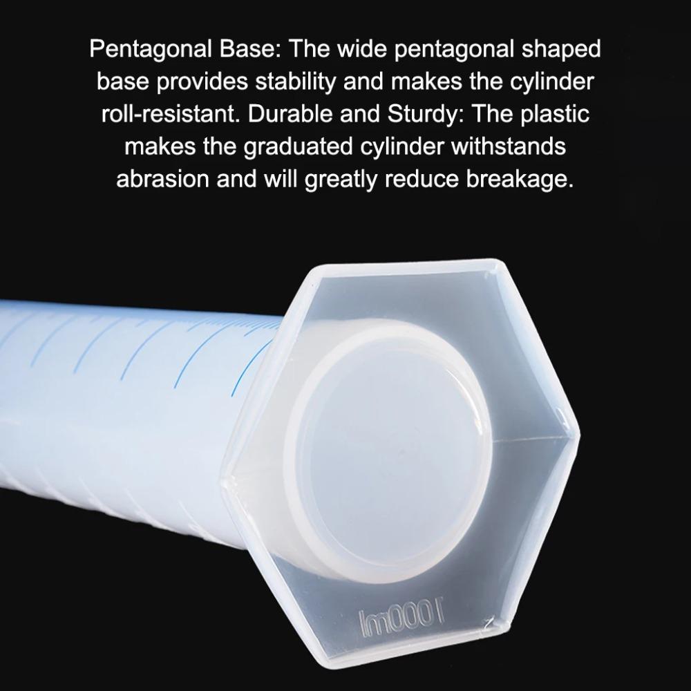 4 STÜCKE Messbecher Ausreichend Labormessgerät Professionelle Werkzeuge Proberohr Transparenter stabiler Zylinder für die Messung