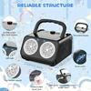 Handheld automatic bubble machine with 2 Fans, 20000+ Bubbles Per Minute Bubbles for outdoor wedding children's Portable Bubble Maker Ope