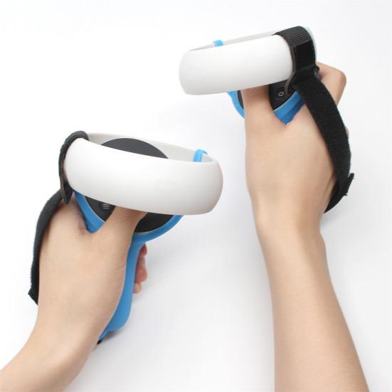 Halbgeschlossenes Silikon-Abdeckband für Oculus Verstellbares Handgelenk Quest 2 Griff