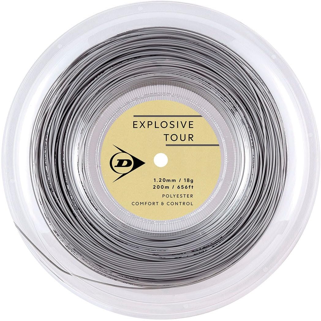 Dunlop Explosive Tour Tennis 200m DSTA12031 String, Roll, Gray, 1.20/18G, серый