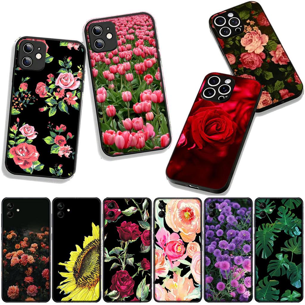 Phone Cover Summer Daisy Sunflower Floral Peony Flowe for OPPO A54 A40 A60 A80 A18 A16 A17 A38 A78 A79 A57 A55 A96 A15 A12 Case