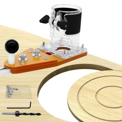 Circle Cutting Jig Woodworking Tool Accessory Clear Cover for Electric Hand