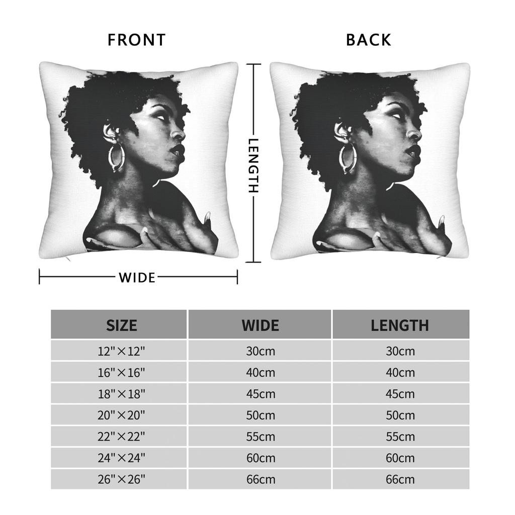 Lauryn Hill Retro Halftone Fugees Pillowcases Morden Pillow Case For Couch Sofa Bedroom Custom Pillow Cover