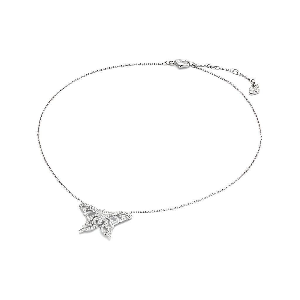 Swarovski Butterfly Pendant Necklace Women Necklace Silver 1082378