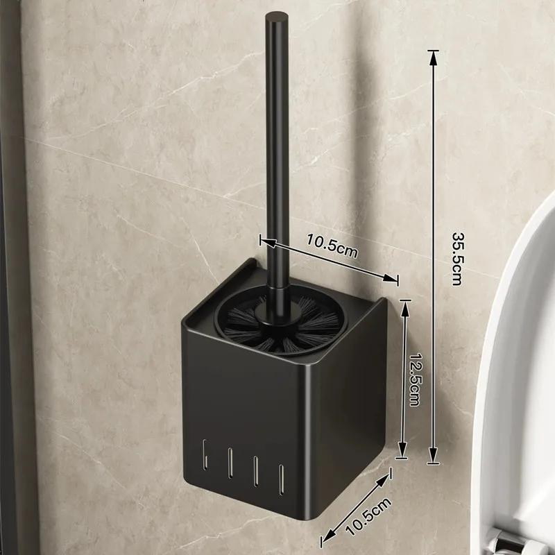 Stainless Toilet Brush Cleaning Brush For Toilet Wall Hanging Floor Household Cleaning Tools Bathroom Accessories Set