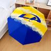 1PC Rams Football Team Spirit Printed Umbrella Folding umbrella, automatic umbrella 8-Frame for Travel, camping Fan gifts Christmas Gifts