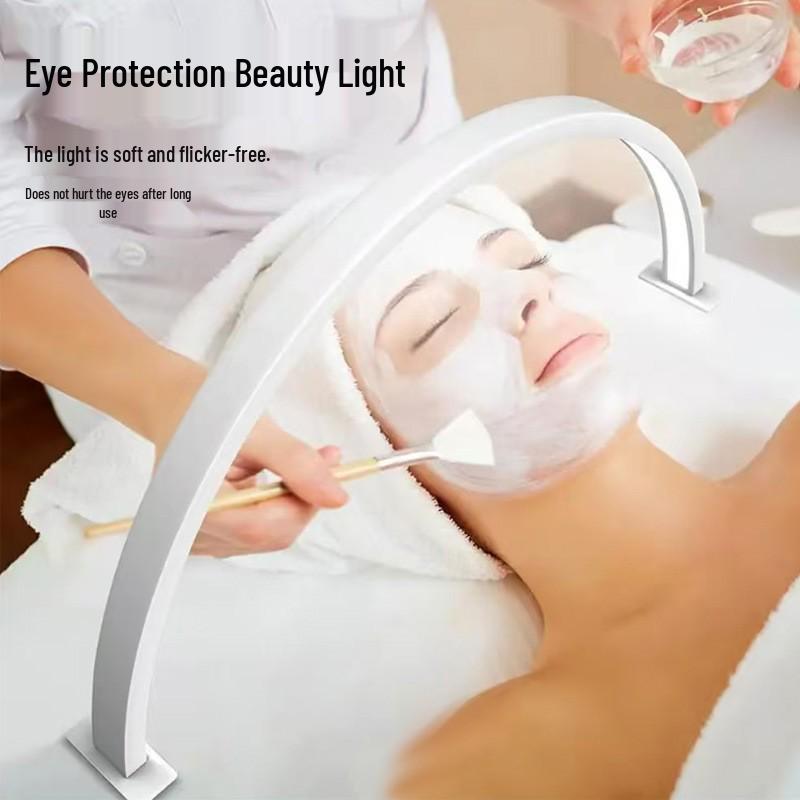 Luce Beauty LED Tricolore a Mezzaluna per Skincare, Extension Ciglia e Tatuaggi