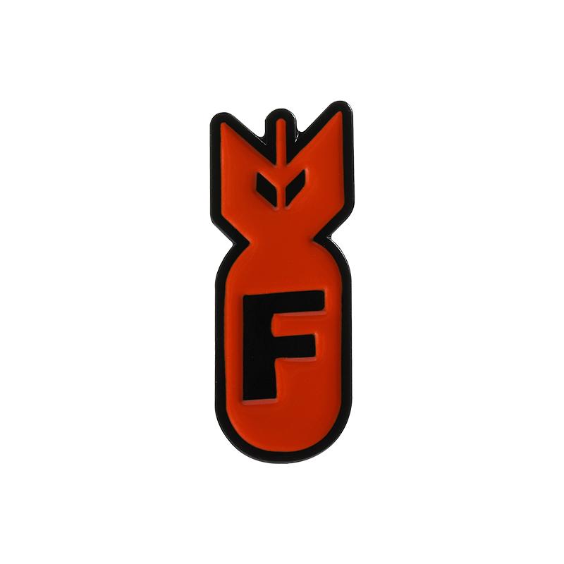 

F Bomb Enamel Pin Creative Funny Shark Bombs Metal Brooch Lapel Backpack Badge Jewelry Decoration Gift For Friends