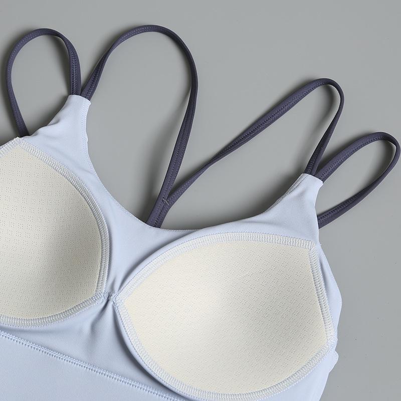 Women's Shockproof Sports Bra - High-Intensity Yoga and Running Vest with Beautiful Back Design