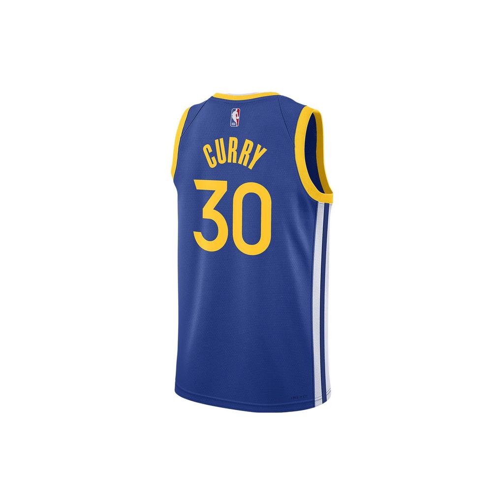Nike NBA Golden State Warriors Stephen Curry Icon Edition Dri-FIT Jersey Blue/White/Yellow Unisex Streetwear DN2005-401