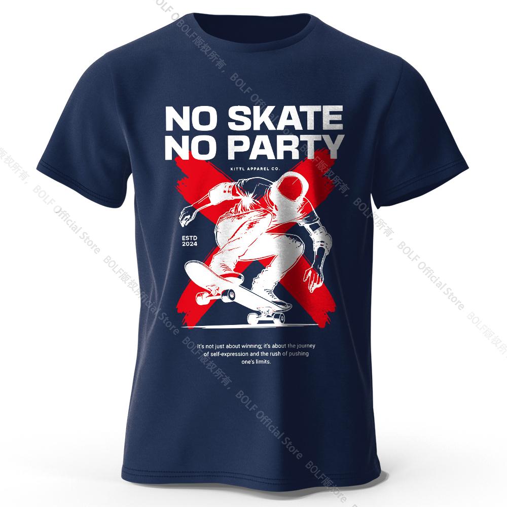 Skateboard Graphic T-Shirt 100% Cotton Urban Street Style Tee for Men and Women Casual Skate Wear