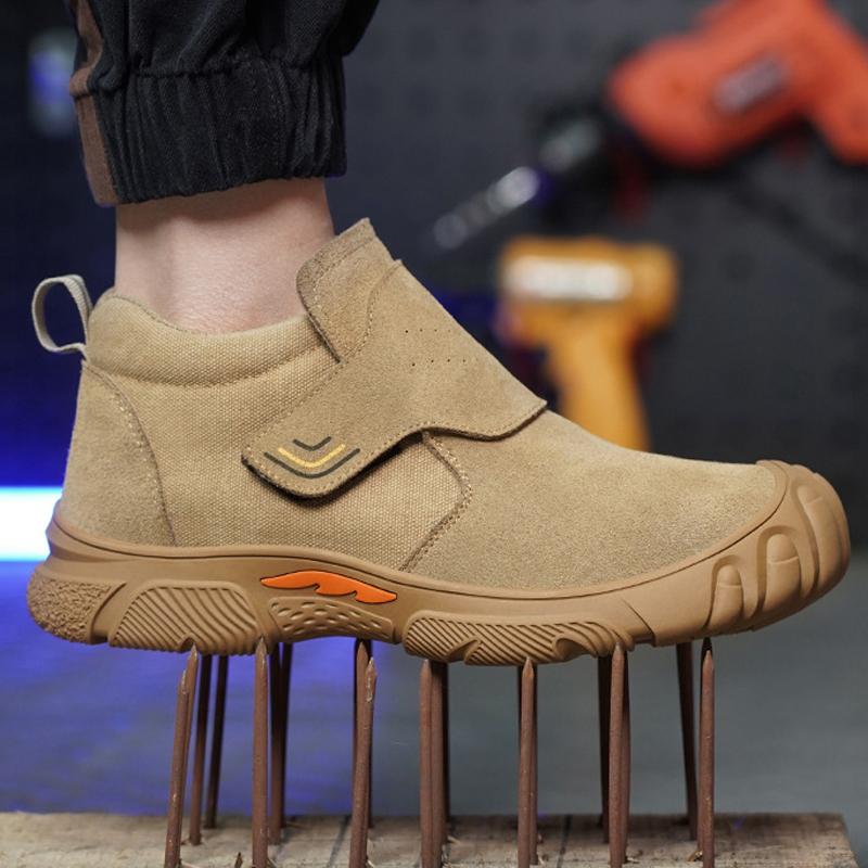 Construction Industrial Shoes Puncture-Proof Safety Shoes Men Steel Toe Anti-smash Work Shoes Anti Scald Welding Boots Men Shoes