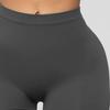 Pantalones Cortos de Yoga Ajustados Alta Elasticidad Color Sólido Por Encima de la Rodilla Suaves Anti-exposición Levanta Glúteos Cintura Alta Talla Grande Pantalones Base Ropa para Mujer