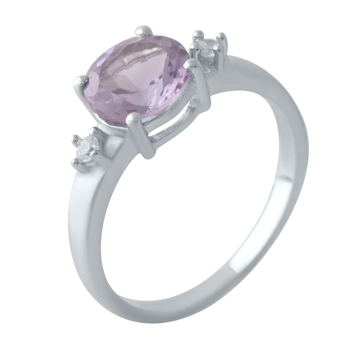 

Серебряное кольцо с натуральным аметистом 1.657ct, вес изделия 2,64 гр (2024323) 17 аметист