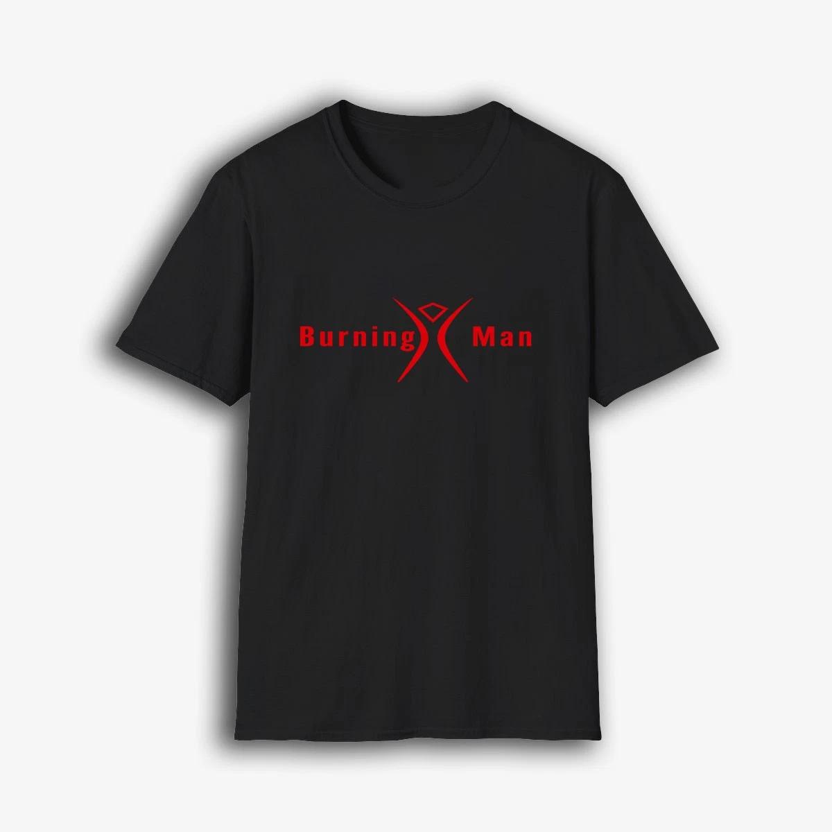 t shirt Burning Man black Men s Logo T-Shirt S-5XL XL