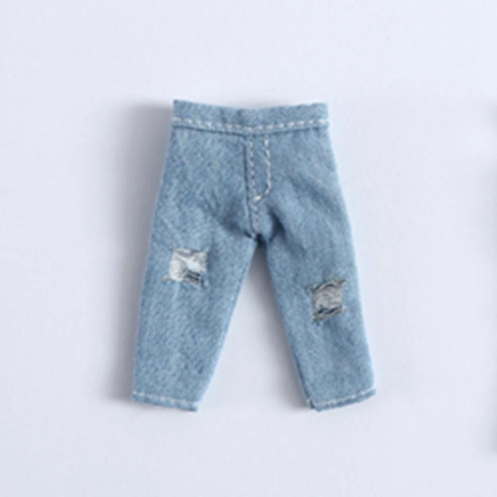 OB11 Baby Clothes BJD Doll Clothes Jeans Ripped Pants Obitsu 11 molly 1 / 12bjd GSC P9 Body Doll Accessories Costumes