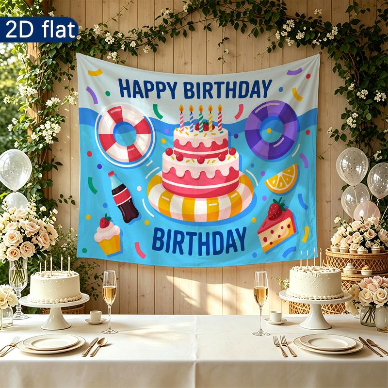 1pc 2D Flat Party Banner - Celebration Decor