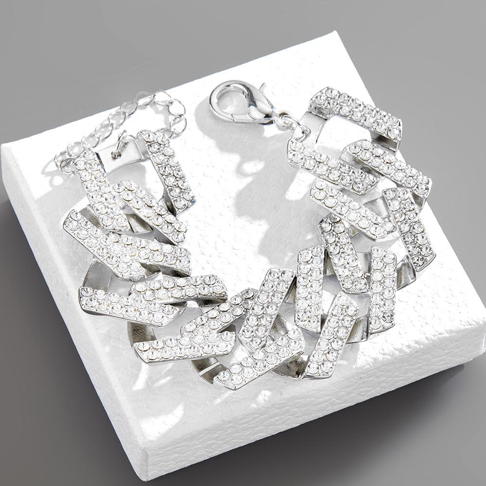 30mm Extra Large Cuban Necklace & Bracelet Set with Full Diamond Detailing