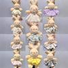 Cute Little White Rabbit Plush Toy Floral Skirt Rabbit Doll Grab Machine Doll Girl Birthday Gift
