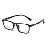 Solid Glasses Tr90 Black Frame Men'S Myopia Glasses Frame Can Be Matched With Degree Literary And Retro Flat Glasses Square Glasses Frame