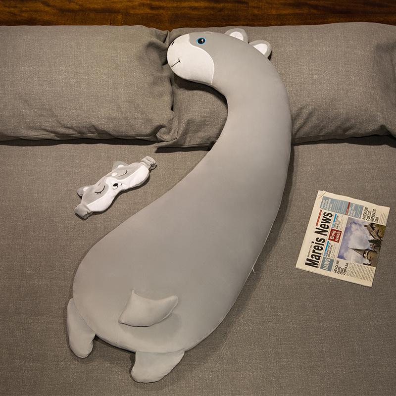 Giant Stuffed Animals Plush Pillow Cute Large Long Unicorn Dino Husky Flamingo Leg Pillow Kawaii Giraffe Baby Bed Cushion Decor