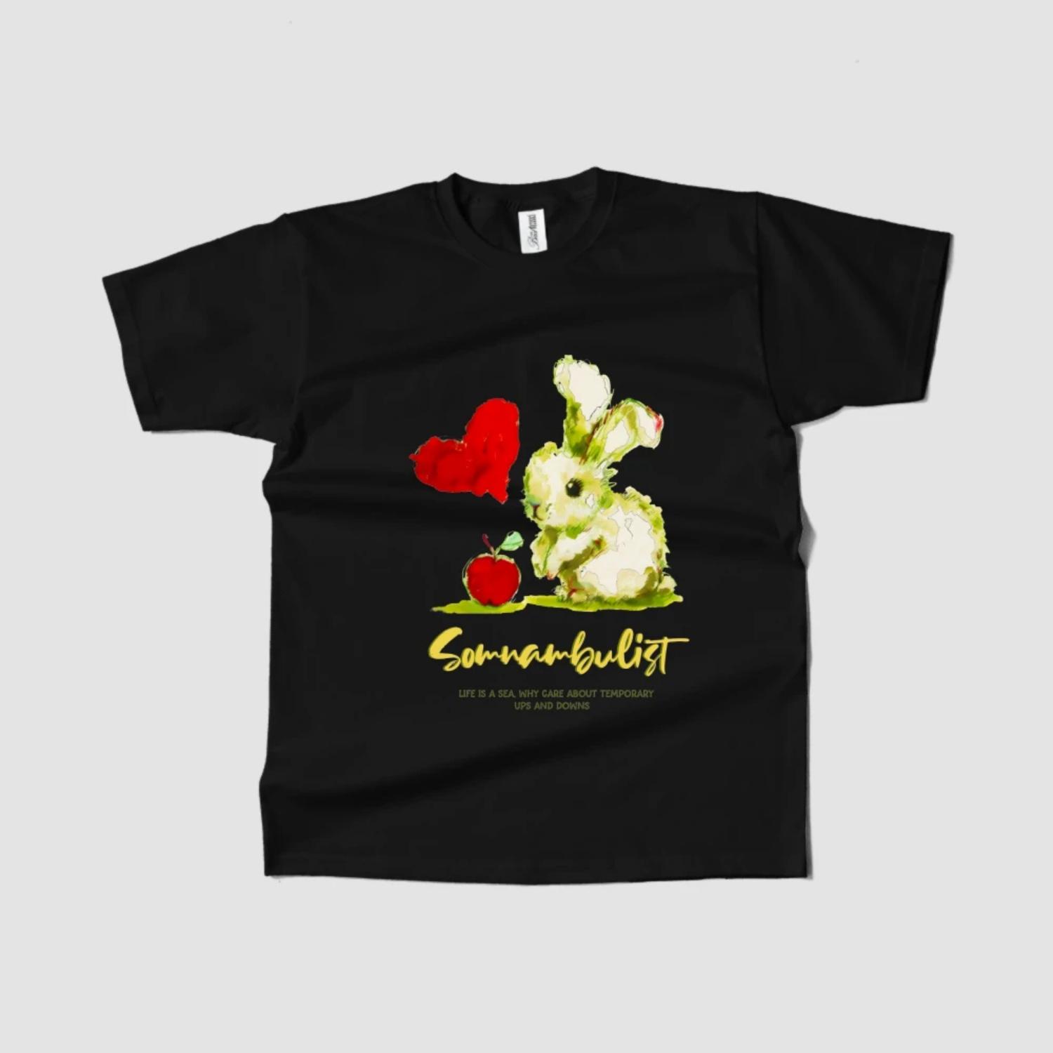 

Women s T-Shirt Short Sleeve Round Neck Summer Graphic Tee Heart and Flower Design Trendy 2023 Fast Ship S чёрный