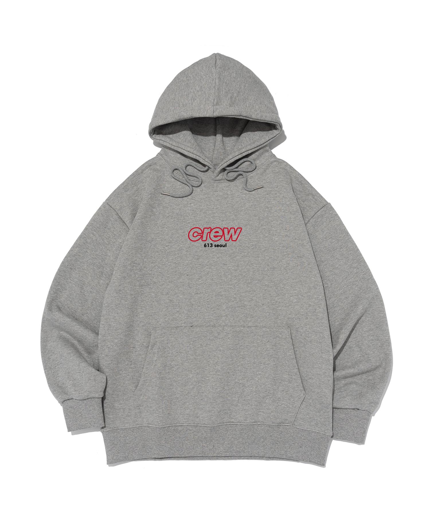613 Seoul (Plus Size) 613 Crew Hoodie (Gray) Free
