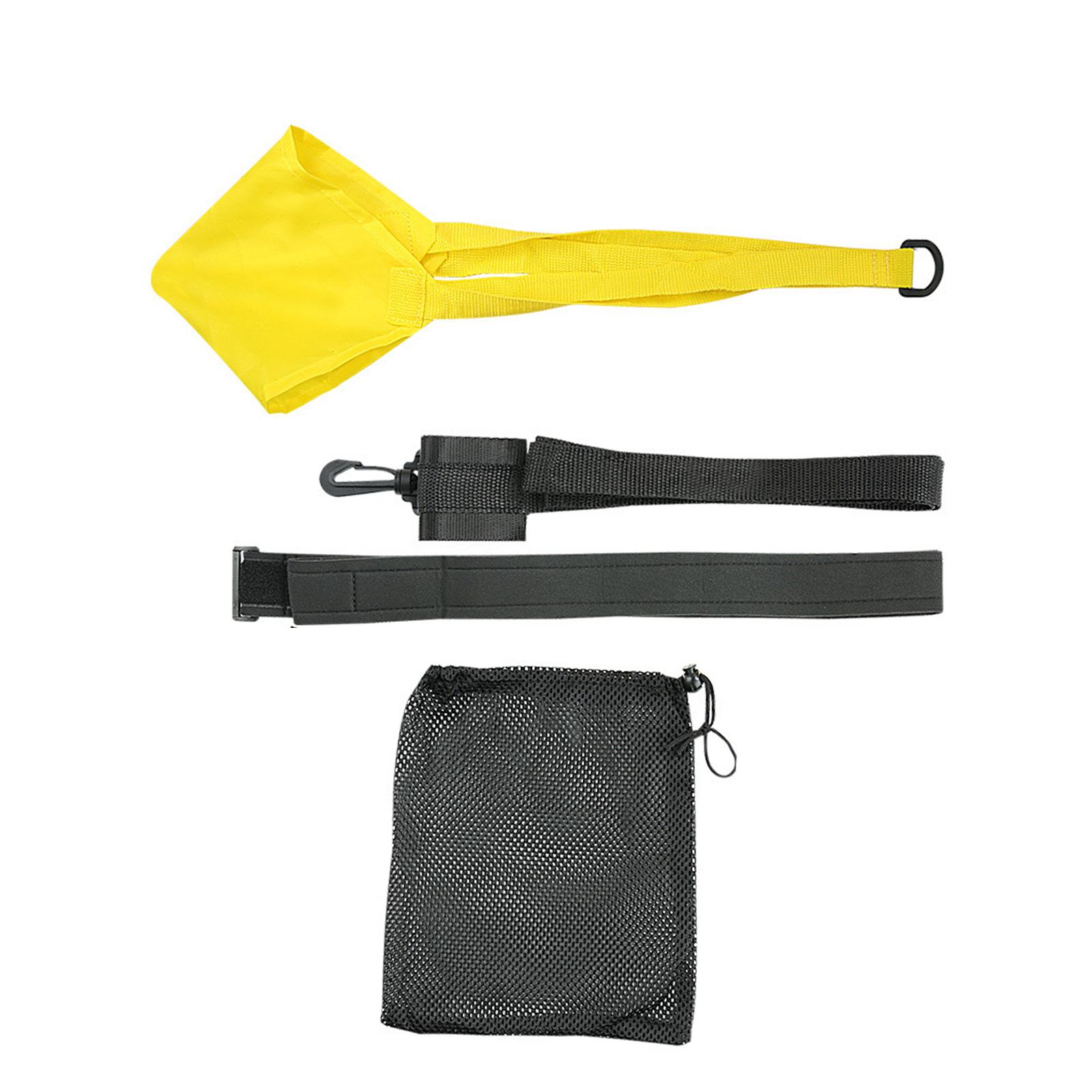 

Swim Resistance Parachute Swimming Strength Training Resistance Belt with Drag Parachute for Swim Training & Exercise 30cm жёлтый