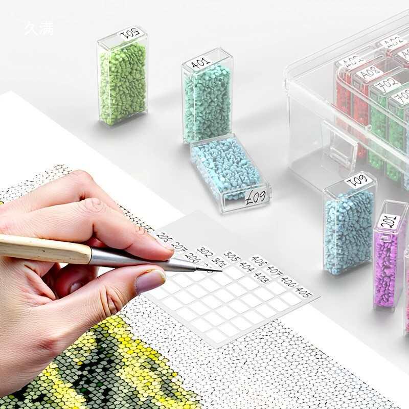 96-Grid Square Bead Storage Box for Diamond Painting & DIY Crafts