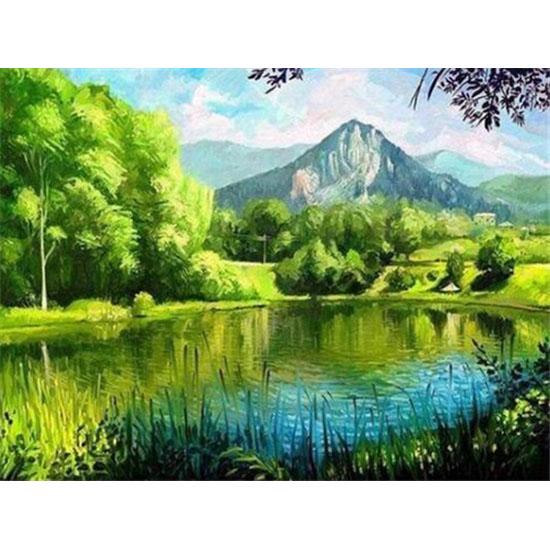 5D DIY Diamond Painting Landscape Pictures Rhinestone Diamond Embroidery Scenic Full Cross Stitch