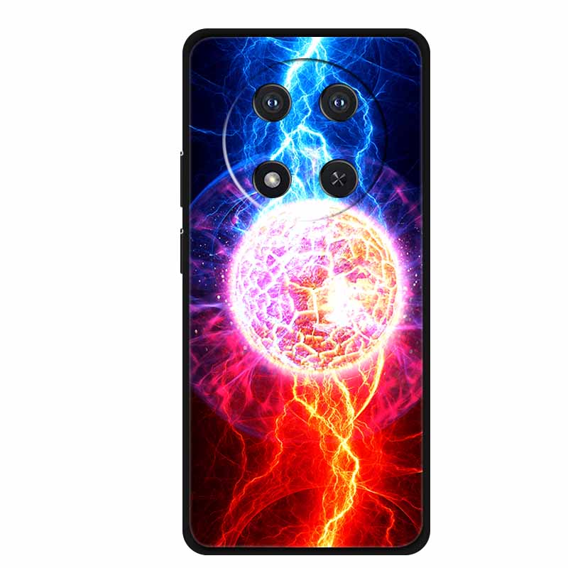 Phone Case For Honor X9c Back Cover Case Black Silicone Soft Funda For Honor Magic 7 lite X60 Pro 5G Case Magic7 lite 7lite Capa