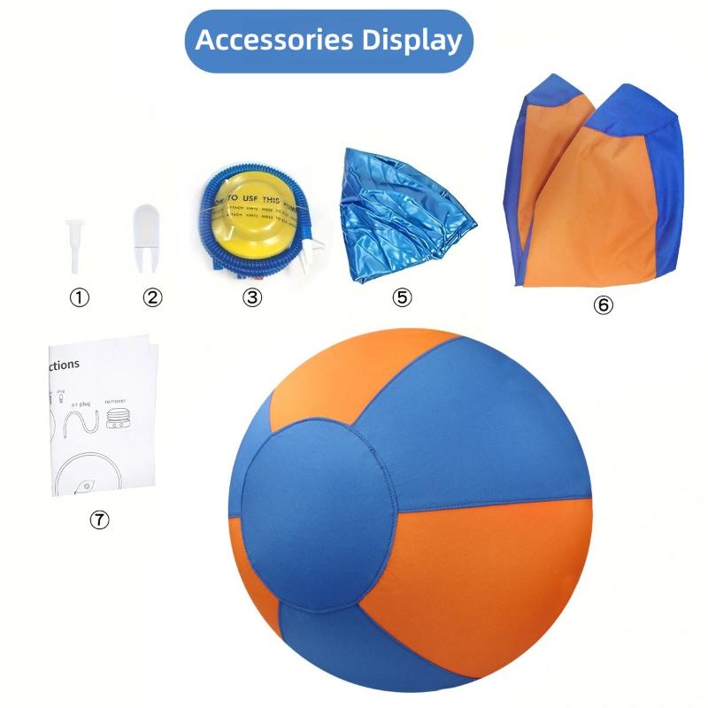 Dog Toy Ball Durable Bite Resistant Interactive Training Ball Inflatable Chew Toy Boredom Relief Play Ball For Large Medium Dogs