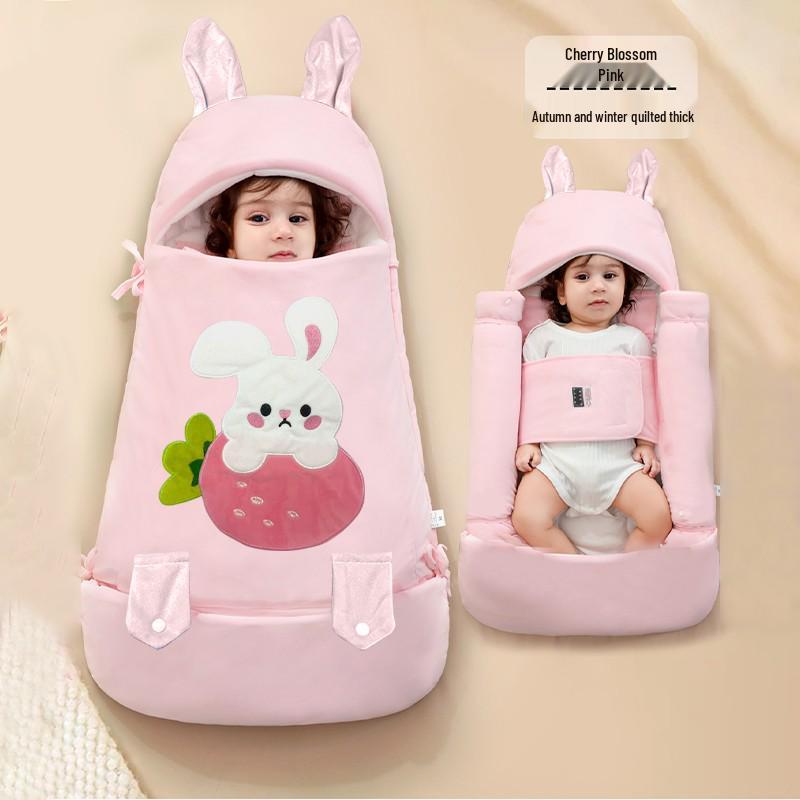 

Уютный зимний спальный мешок для младенцев - с защитой от вздрагивания, для новорожденных 80 cm