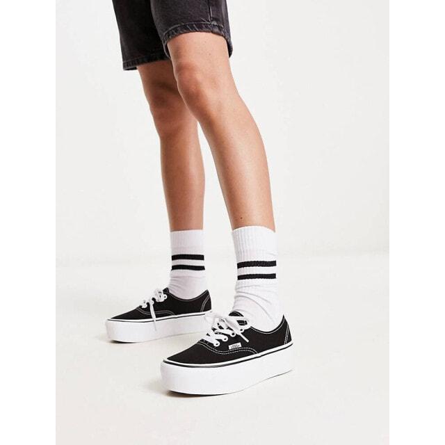 

Черные кроссовки Vans Authentic Stackform