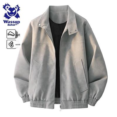 Wassup Sohot Men's American Retro Loose Fit Autumn/Winter Jacket