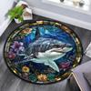 Cartoon Print Round Area Rug,Carpet Rug for Living Room Bedroom Sofa Playroom Decor,Non-slip Floor Mat