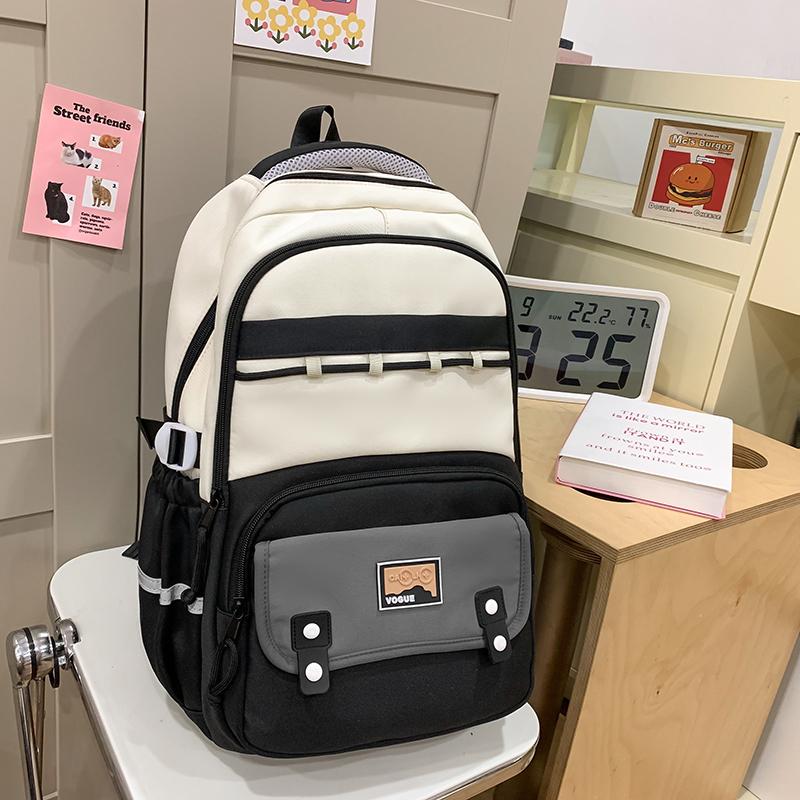 Rucsac de călătorie pentru femei, geantă de școală pentru studenți, bloc de culoare