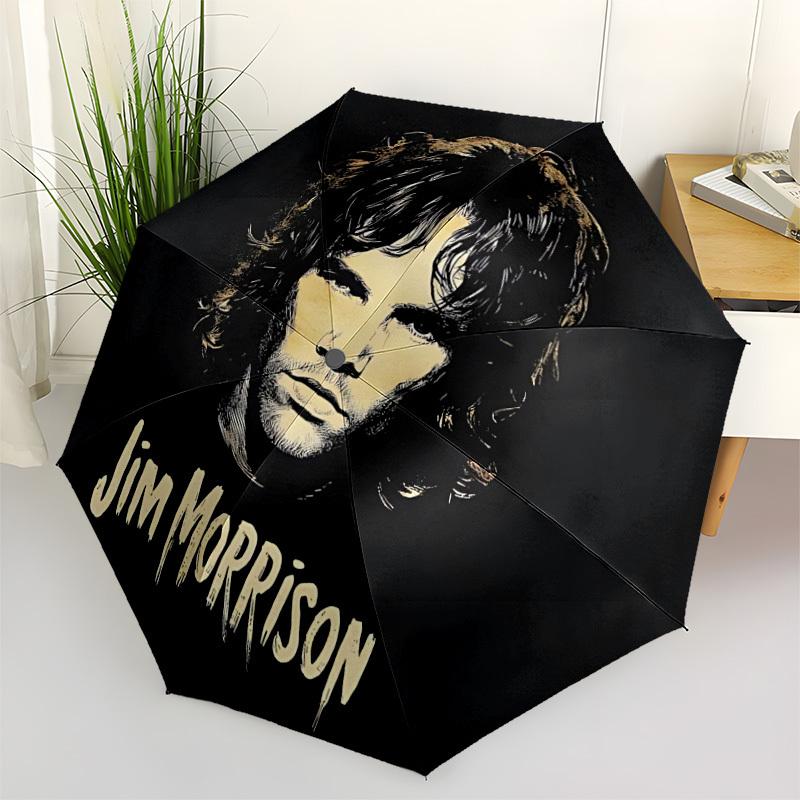 1pc Jim Morrison Umbrella Portable Home Essential Umbrella Folding Umbrella Durable Iron Frame yy251128069