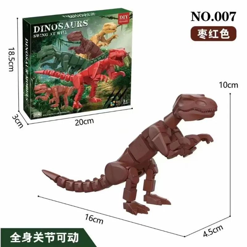 Šťastný plně kloubový pohyblivý dinosaurus 3D tištěná panenka kreativní ozdoby chlapecký model hračky balení