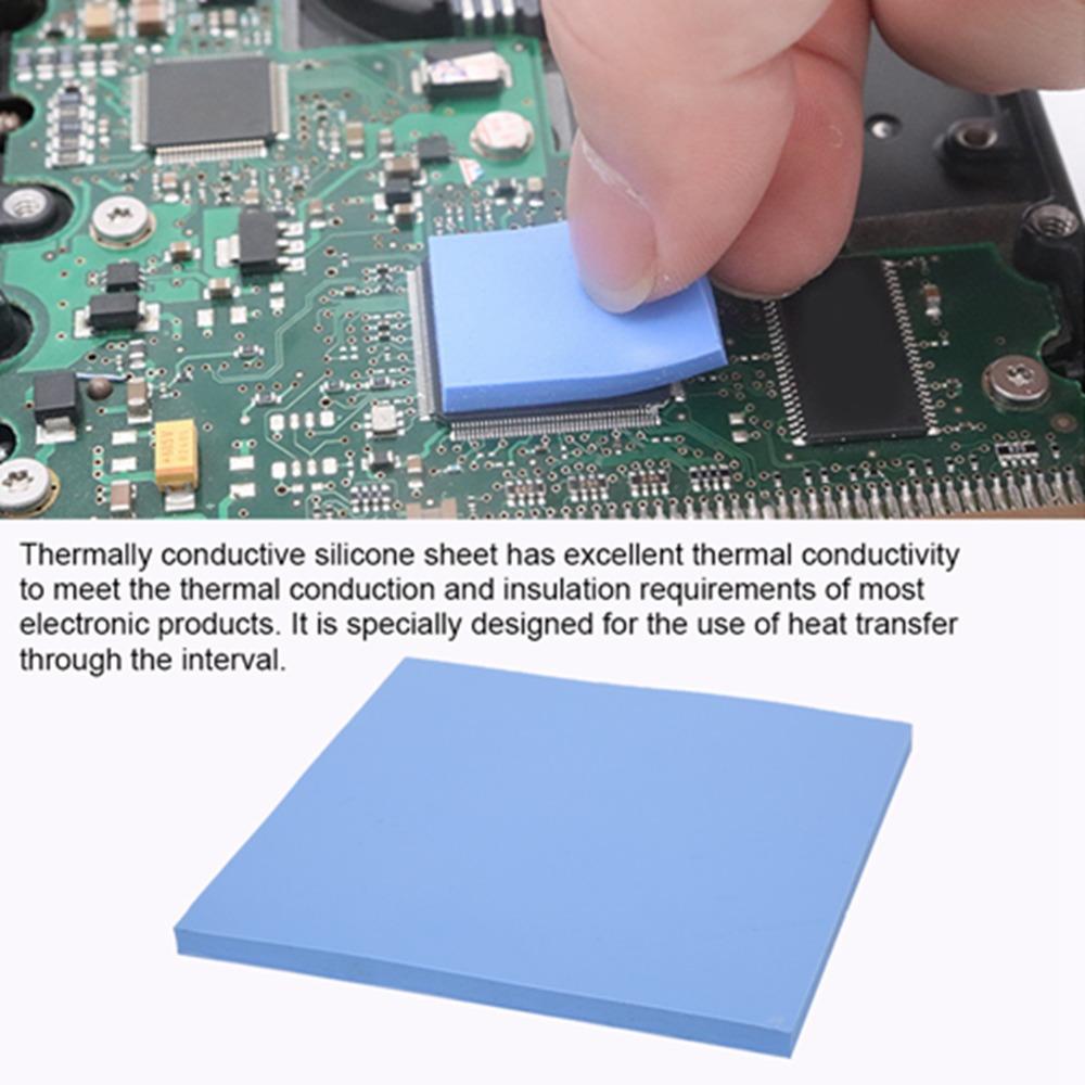 1.5w m-k Thermal Conductivity Pad Blue Thermal Sheet Thermal Conductivity Mat  Heat Dissipation
