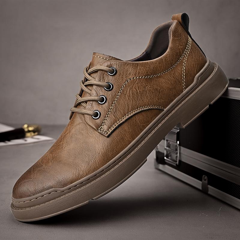Fashion Classic Men's Genuine Leather Casual Shoes All-match Business Sneakers New Fashion Anti-skid Oxford Shoes Formal Dress Footwear