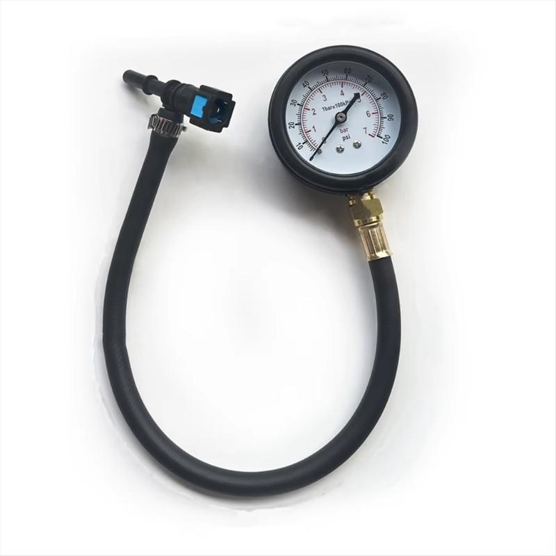 Comprehensive Gas Pump Pressure Testing Gauge With Clear Display for Motorcycle Vehicles with High Precise Measurement