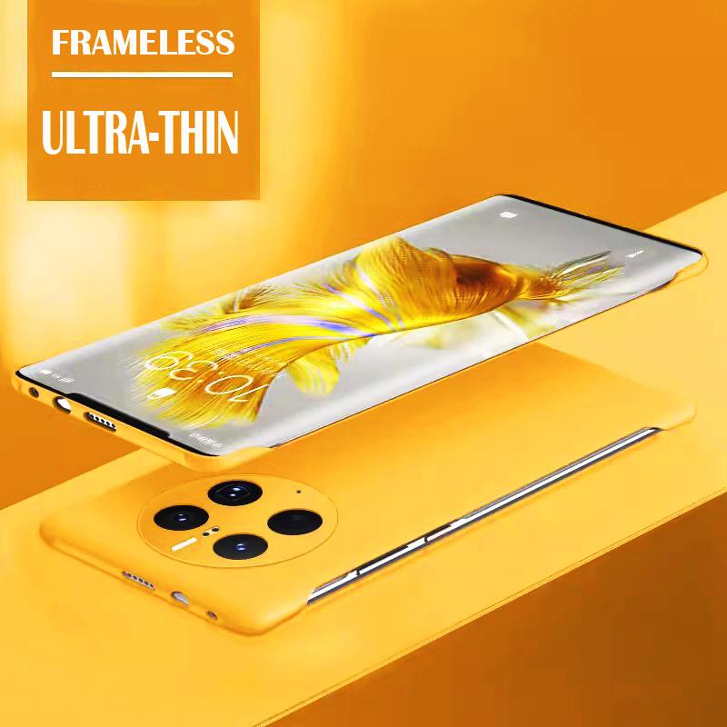 

Твердый чехол-накладка из твердого ПК цвета конфет без рамки для Huawei Mate 60 50 40 30 Pro, ударопрочный, ультратонкий чехол Mate 60 Pro жёлтый