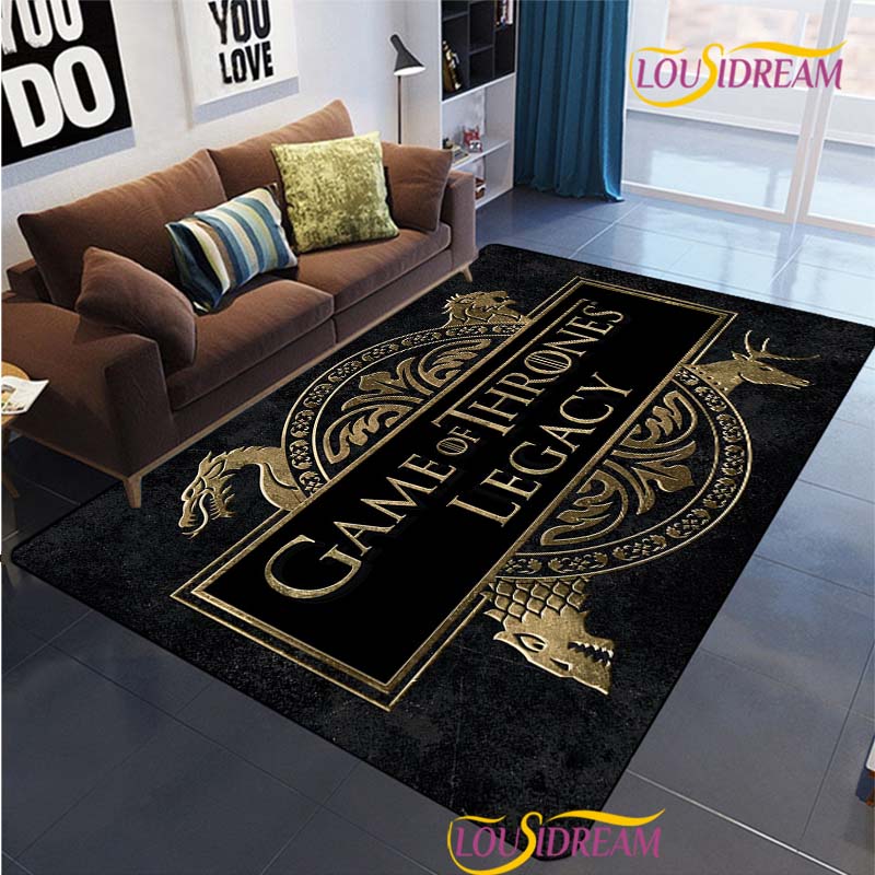 Dragon Of Game Carpet for Living Room Bedroom Rug Kitchen KidsDoor Unslip Floor Mat Birthday Gift Photography Props Alfombra Rug
