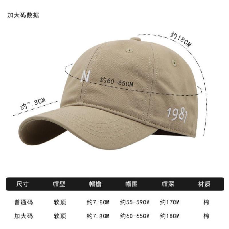 Xxl Large Size Baseball Cap For Men Autumn Winter Adjustable Snapback Sun Hat Outdoors Casual Ventilate Sports Truck Driver Hat