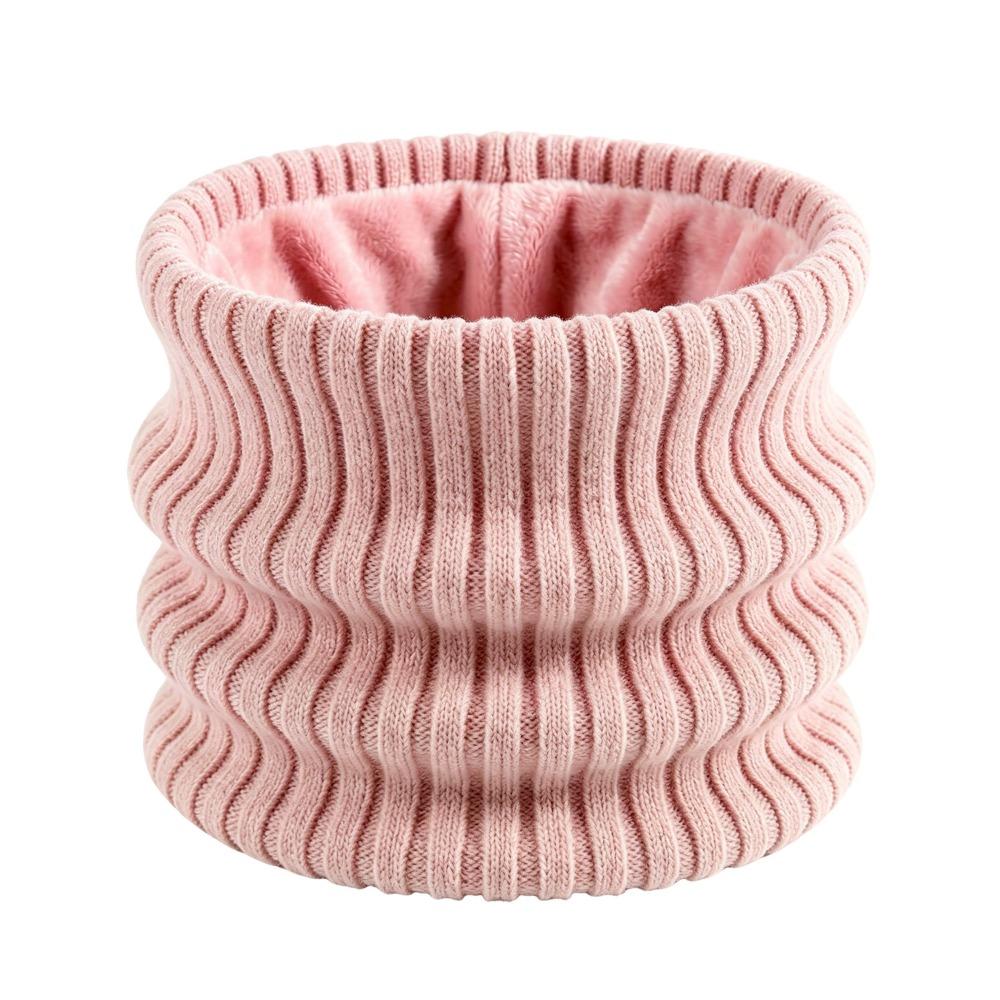 Thickened Knitted Scarf Striped Knitted Neck Warmer Flexible Neck Gaiter Hiking