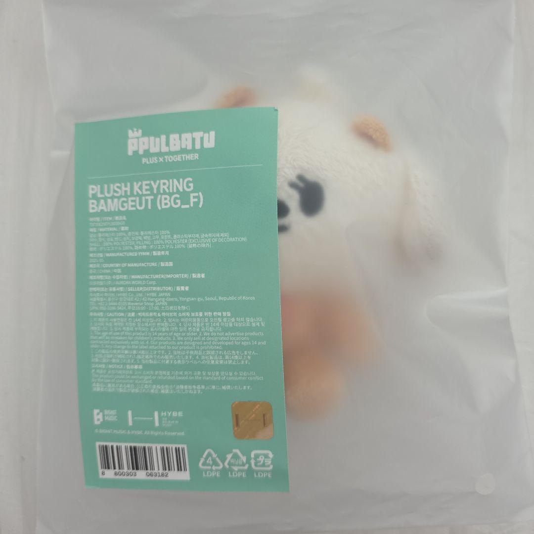 

[USED] TXT PPULBATU Keyring Sitting Plush Toy Bumgu