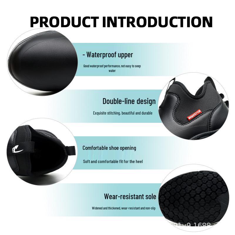 Chef Shoes: Waterproof, Oil-Proof, Anti-Slip, Lightweight, Comfortable, Soft, Non-Tiring, Kitchen Work Footwear